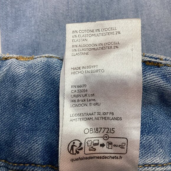 Anthropologie The Colette Denim Cropped Wide-Leg Jeans by Maeve Size 26 - Picture 14 of 14